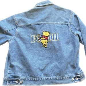 Winnie The Pooh Denim Embroidered Jean Jacket